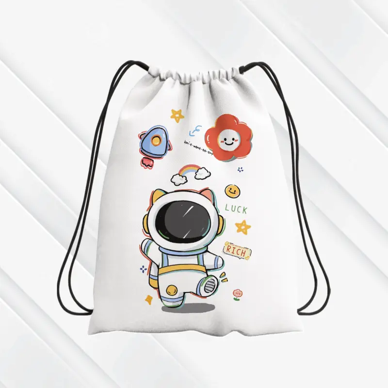 Tas Serut/Stringbag Fashion Anak Sekolah - Karakter ASTRONOT- Parasut Nylon 38cm x 30cm tasse 2025 7