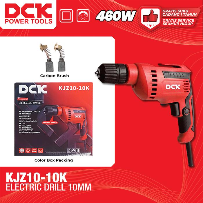 Gambar DCK Electric Drill 10mm / Mesin Bor Listrik 10mm / Mesin Bor Besi 10 mm / Bor Kayu Tanpa Kunci KJZ10-10K dari DCK Power Tools Indonesia Kota Administrasi Jakarta Barat Tokopedia