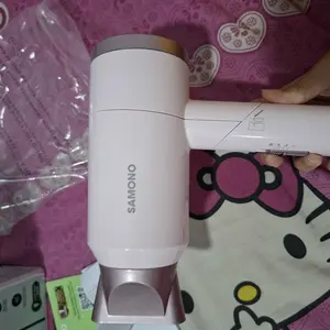 [Official Original] SAMONO SW-HD03 Hair Dryer 3 Kecepatan Dengan Angin Dingin dan Hangat Blue Light ION Negatif 300 Watt Bisa Dilipat Pengering Rambut Hairdryer HD03 HD 03- GARANSI 1 TAHUN