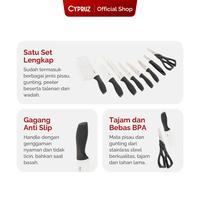 Gambar [SPESIAL KOKO PANCI]Cypruz Pisau Set Premium 10 pcs dari Cypruz Kitchenware Kota Bekasi 2 Tokopedia