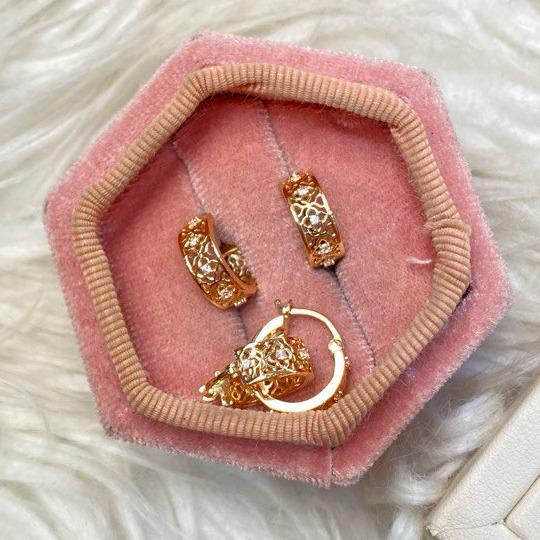 Anting Emas Radiantz Collection SDW - Rosegold 18k 2