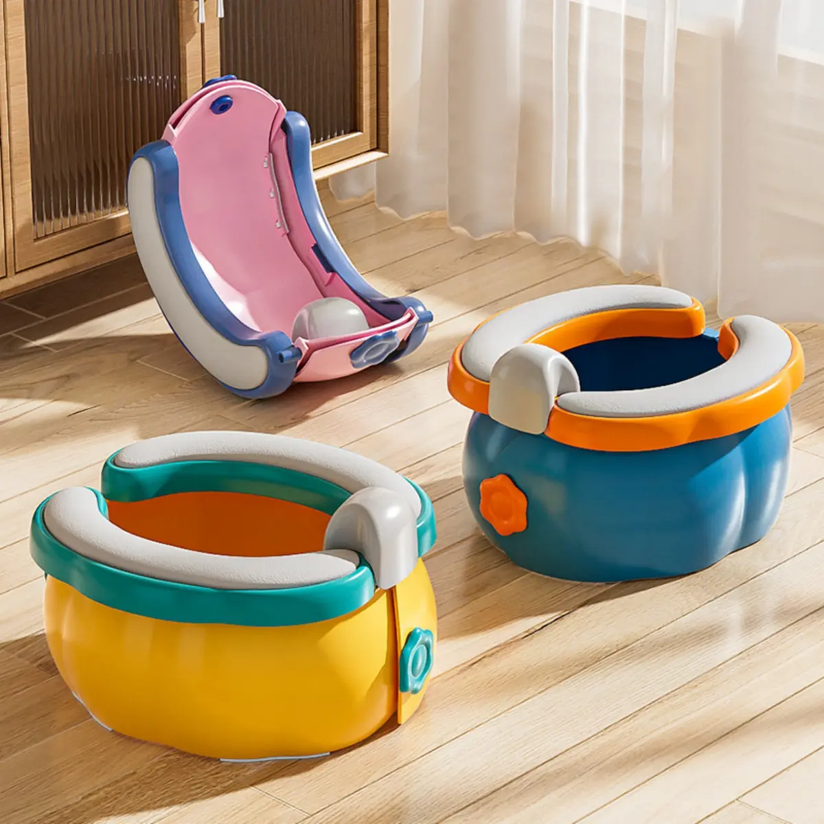 Inaso Baby Potty Training Closet Duduk Anak Pispot Toilet Training Travel Pispot Portable Lipat HSB817