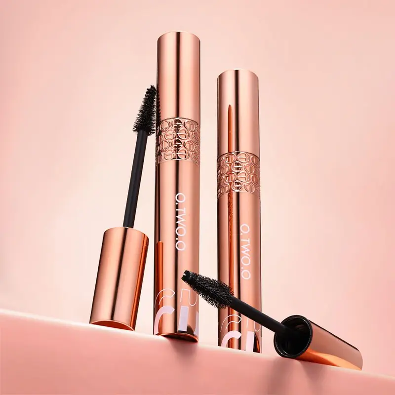 O.TWO.O Maskara Hitam 5D Memperpanjang Bulu Mata Maskara Serat Sutra Tahan Air Maskara Volume Ekstra Makeup Kosmetik 7