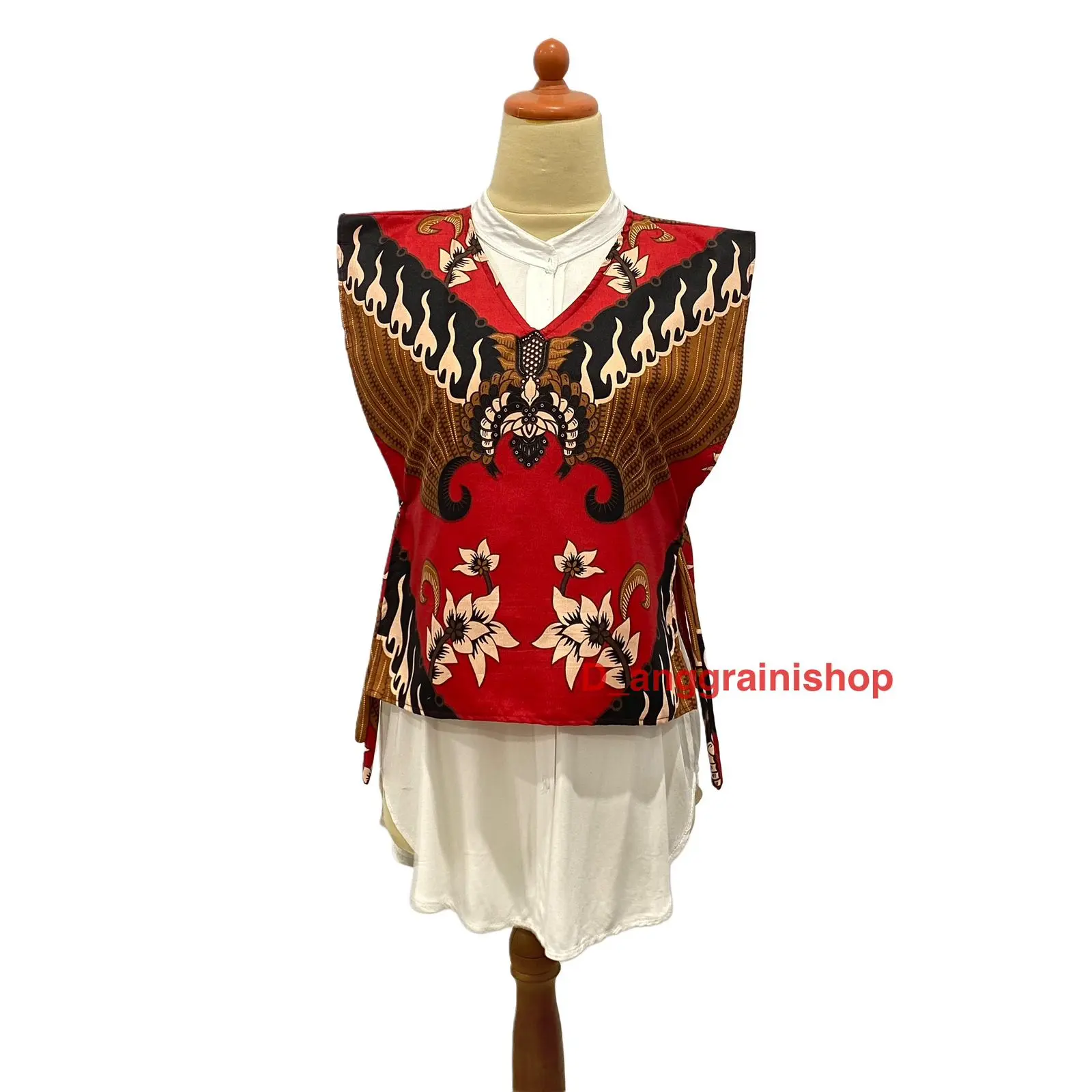 Vest batik , Outer katun batik, Rompi batik, atasan batik , cardigan batik Casual