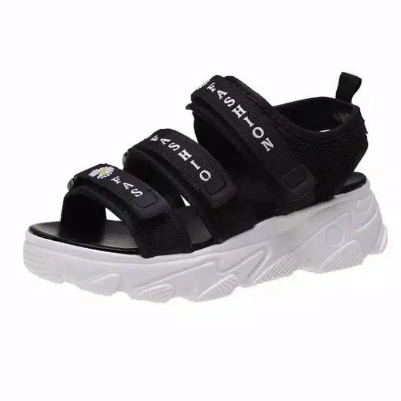 Sandal Korea Gunung Pereman Anak-Anak dan Dewasa Flat Korean fashion Flower Kekinian 3