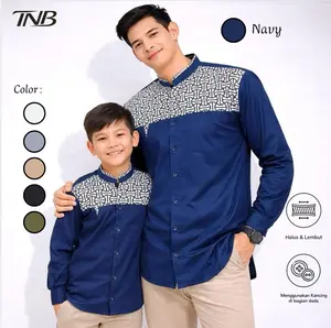 TNB - Baju Koko Couple Ayah & Anak Terbaru 2026 Lengan Panjang - Batik Falcon Style - Katun Vito Signature - Gratis Ongkir & COD