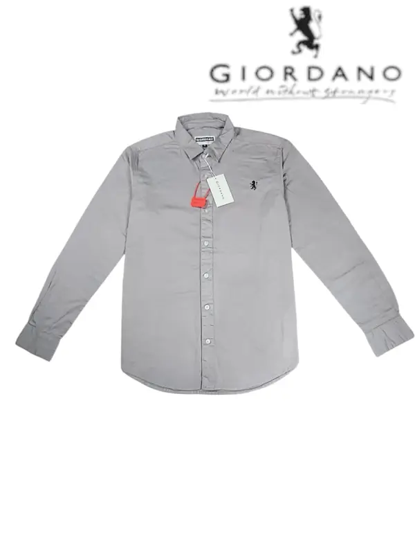Giordano Kemeja Pria Lengan Panjang slimfit / Kemeja Giordano pria 1