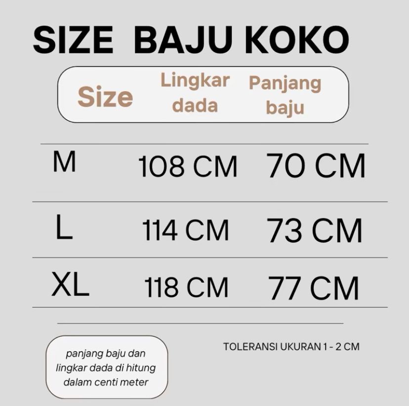 Baju Koko Couple Mahogany List Bordir Kiri Dan Kanan Bahan Katun Premium