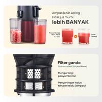 Gambar MITO SJ1200 Slow Juicer Fresca Grande | Double Press Technology | Easy Clean | Low Watt - BLACK dari MITO Electronics Kota Tangerang 3 Tokopedia