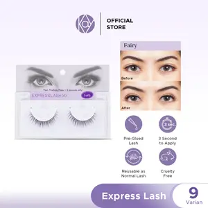KAY BEAUTY Bulu Mata Tanpa Lem / Preglued Express Lash Bulu Mata Palsu / Bulu Mata Instan / Bulu Mata Tanpa Lem / Bulu Mata Palsu Natural