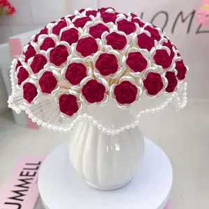 DIY Liburan Lampu Mawar Mewah Tulip Malam Suasana Kreatif Lampu Led Kamar Tidur LED Untuk Dekorasi Hadiah Lampu cutenery