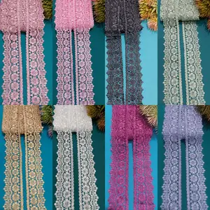 Renda zipper/ parian warna/ lebar 6CM/ Harga per 1 Meter–15yard (100CM–13,5Meter) Rp.7,000–75,000