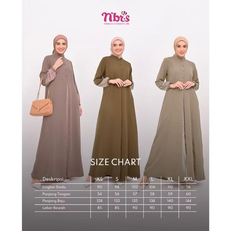Gamis Sale 100Ribu Nibras Original - Model dan Warna Pilihan - Muslim 2