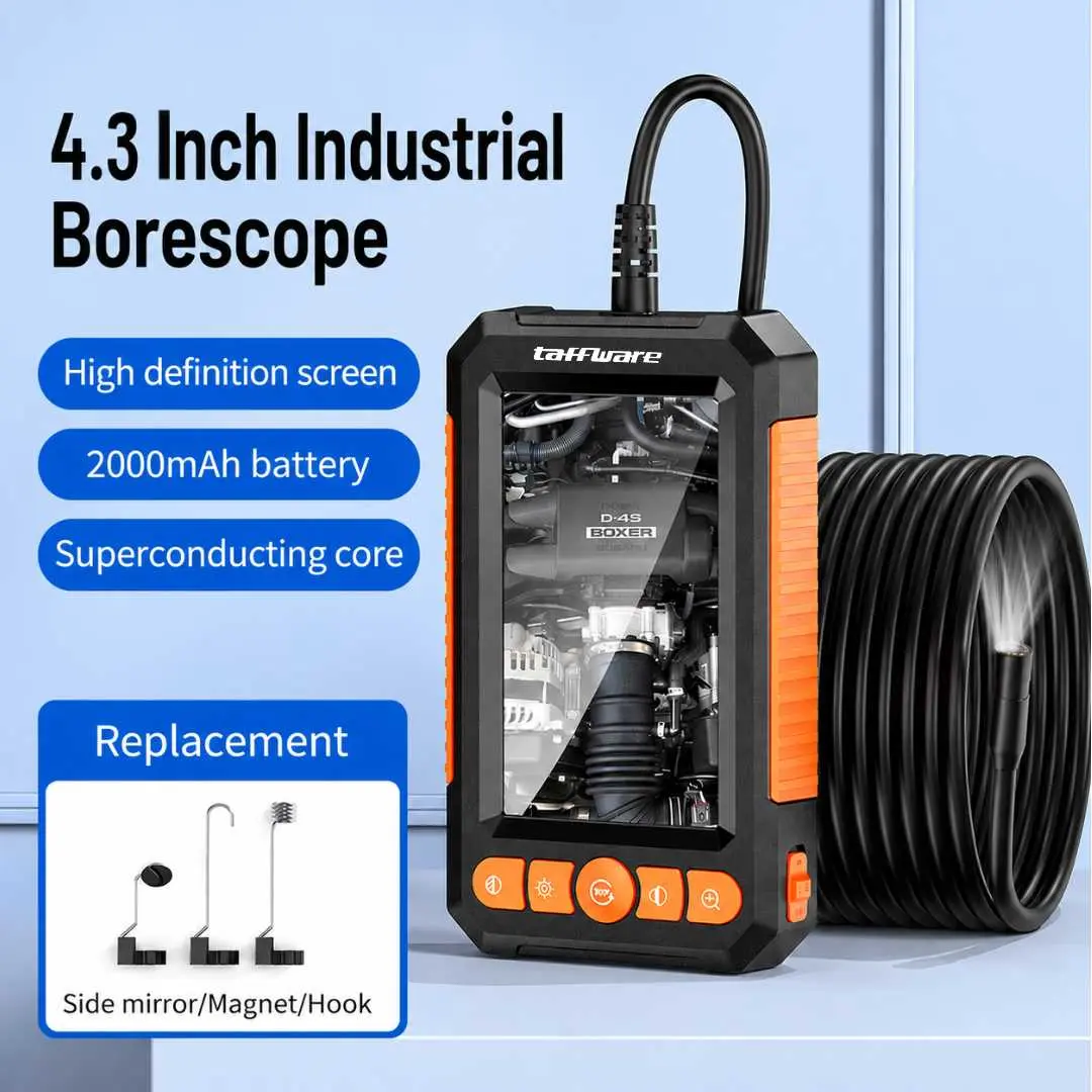 Taffware Kamera Endoskop Industrial Borescope 4.3 Inch 2MP 2000mAh 5M - C43