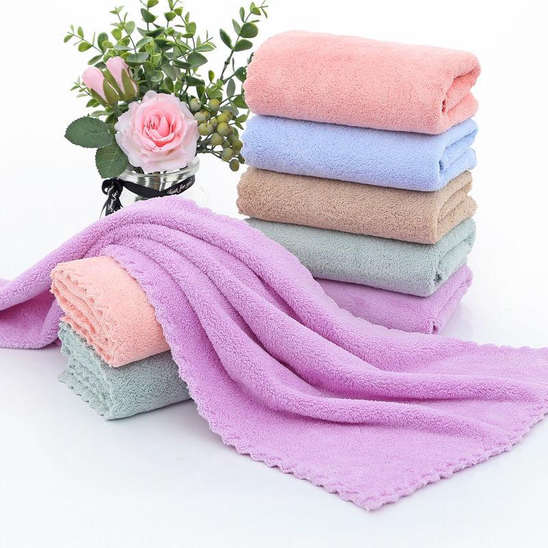 (COD)Face Towel Coral fleece towel Absorbent Microfiber Non-shedding ...