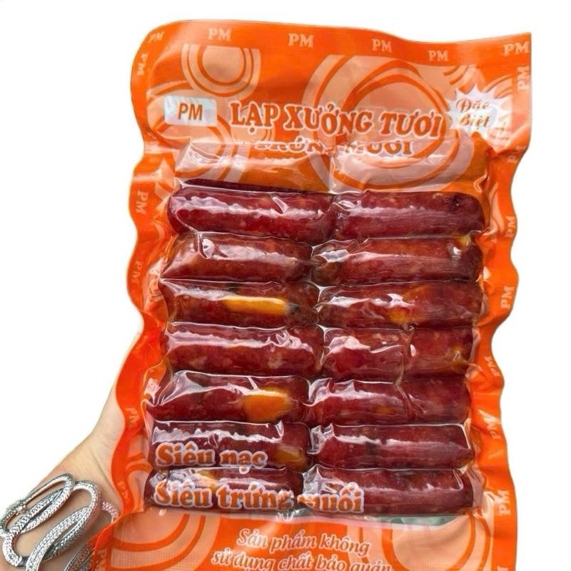 Lạp xưởng ĐẶC BIỆT TRỨNG MUỐI (KHÔNG QUÀ )truyền thống sấy dẻo - đặc sản cai lậy tiền Giang