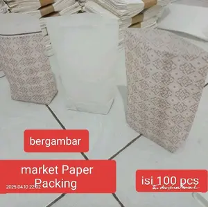 kertas kantong gorengan/Snack/chiken UK 14,7x17 isi 100pcs