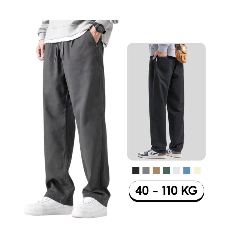 Mua 3 Được 1 Quà - Quần Baggy Nam Nữ Kaki Bigsize 40-115KG Ống Suôn Lưng Thun Thời Trang Sói Menswear Pants Có Túi quana  unam quần đi học Ong godmother quần  ongsuong