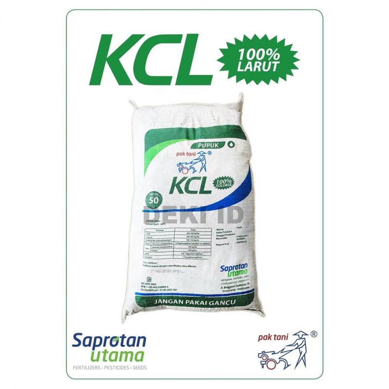 KCL Putih Pak Tani 500 gr Repack Pupuk Kalium Tinggi Tanaman Buah Bunga Sayur 2