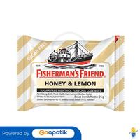Gambar FISHERMAN'S FRIEND HONEY & LEMON SUGAR FREE 25 GRAM dari Apt K-24 Bintang Farma by GoA Kota Bekasi 2 Tokopedia