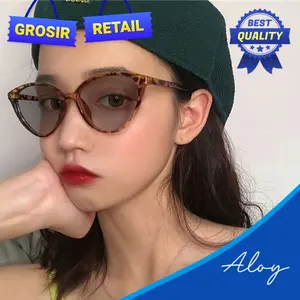 PL-ARPT001 Kacamata Photocromic Korea Wanita Anti Radiasi Wanita Fashion Cat Eye Eyeglasses Eyewear