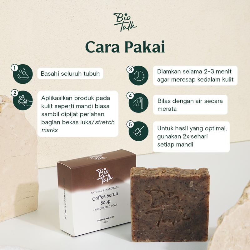 [SPECIAL PROMO] Biotalk Coffee Scrub Soap 3