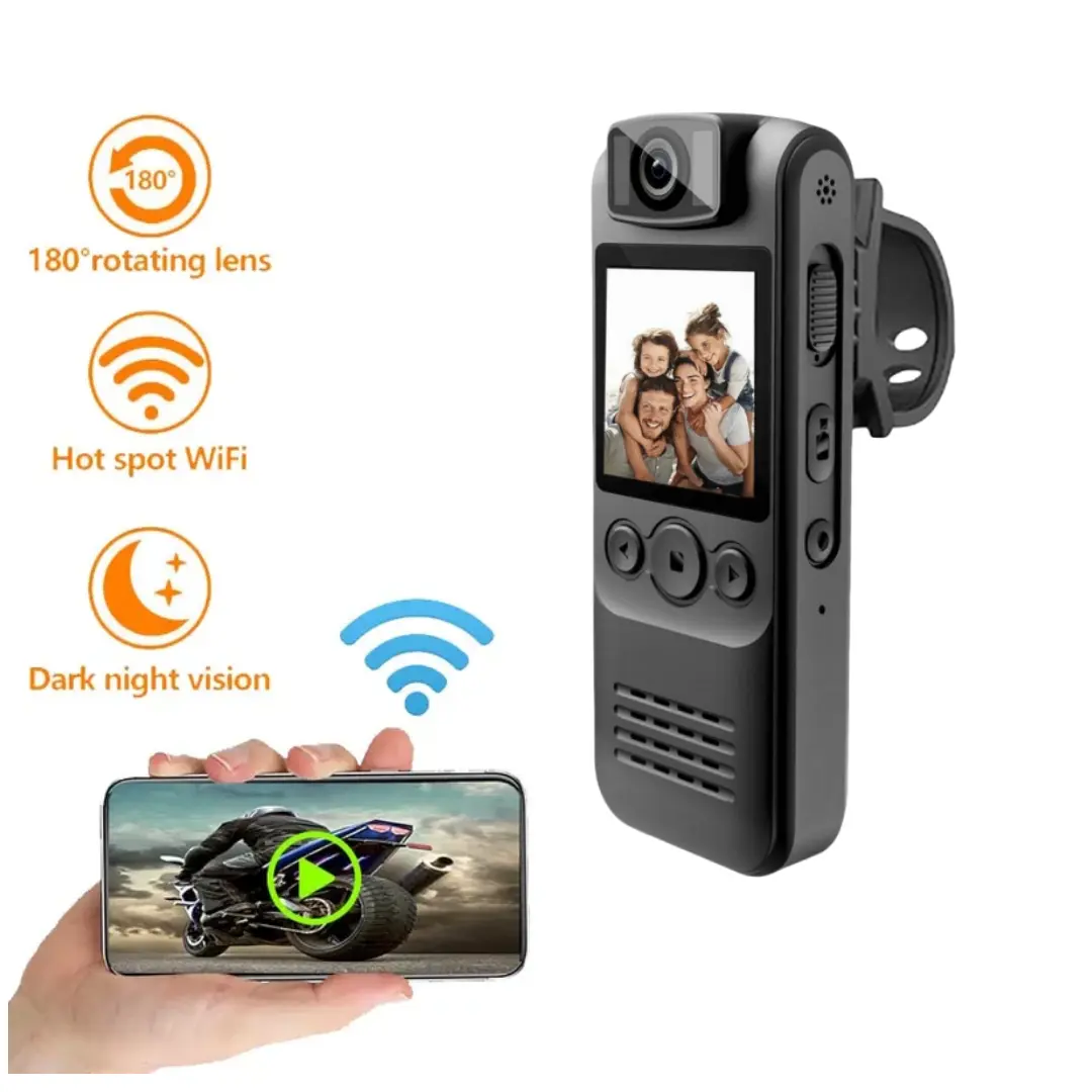 New Wifi Mini Camera 4K FHD Portable Digital Video Recorder Worn Police Small Body Cam Night Vision DV Mini Camcorder