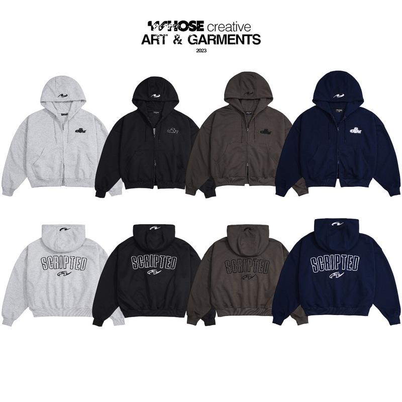 2 MÀU MỚI THICKIE HOODIE ZIP - Áo khoác nỉ 2 da thêu nổi Có túi trong Whose Studio
