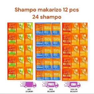 Makarizo Shampo 12 Pcs - Shampo Hair Energy untuk Kesehatan Rambut Conditioner Shampoo Haircare