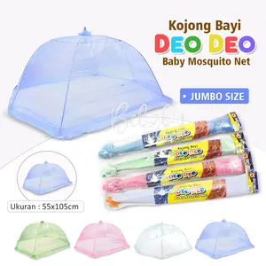 Kelambu Tidur Bayi Kojong Besar Jumbo Anti Nyamuk Warna 55x105cm Boy Girl Biru Pink Putih