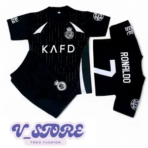NEXTSETW - 425 Setelan Baju Bola Anak anak Terbaru Al Nasr Ronaldo Usia 1-14 Tahun