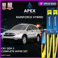 Gambar BUNDLING WIPER MICHELIN RAINFORCE HYBRID & RAINFORCE REAR - CRV GEN 3 dari APEX PRECISION AUTOWORKS Kota Tangerang 1 Tokopedia