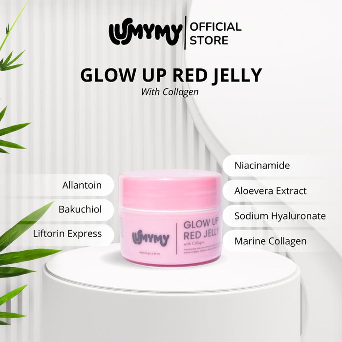 Gambar GLOW UP RED JELLY LUMYMY WITH COLLAGEN MENCERAHKAN MELEMBABKAN KULIT dari Distributor LS Skincare Kab. Majalengka Tokopedia