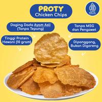 Gambar PROTY Baked (Panggang) Cemilan Protein Sehat (Dewasa, Remaja, Anak, Diet, Gym) - Chicken Chips Baked Original (6 pcs) dari PROTY Official Store Kota Administrasi Jakarta Barat 4 Tokopedia