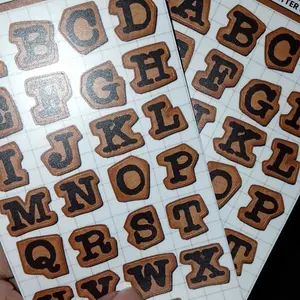 Stiker Alfabet Huruf A-Z | Stiker Dekorasi Scrapbook | Aesthetic Sticker Decorative Alphabet
