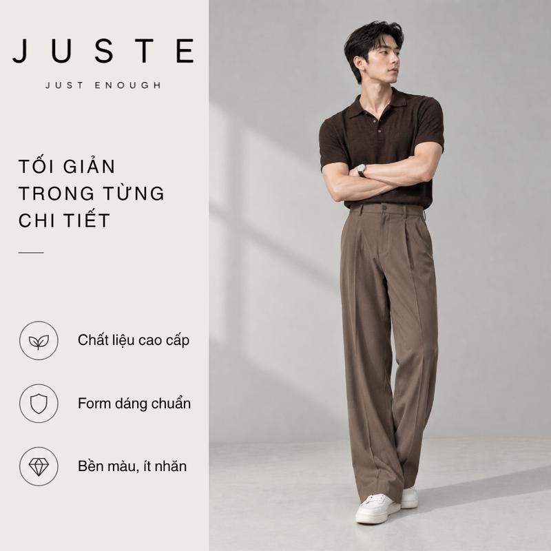 Quần Âu JUSTE Nam Dáng Suông Ống Đứng Phong Cách Hàn Quốc