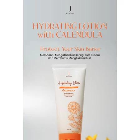 Jevarine Hydrating Lotion Calendula - Jevarine Calendula Body Lotion Membantu Meredakan Kulit Eksim Psoriasis Alergi Ruam Dan Bekas Luka BPOM 3