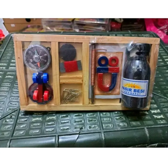 Paket Magnet Edukasi Komplit Praktek Elektromagnet, Medan Magnet, Gaya Toys