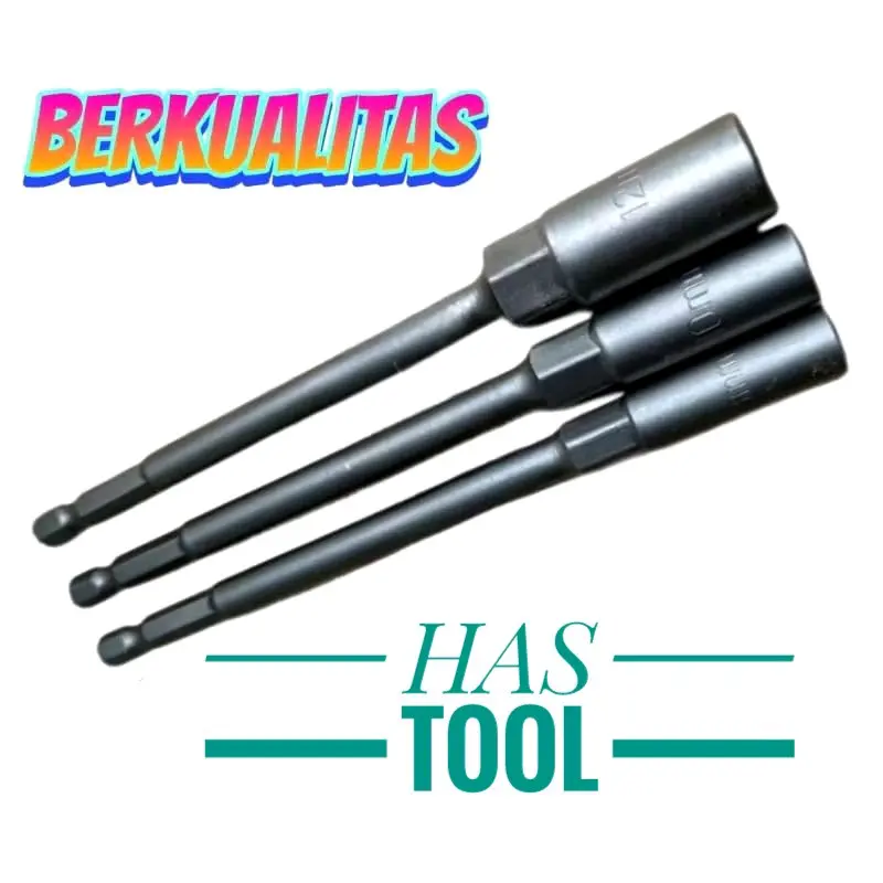 KUNCI SOCK CVT MOTOR PANJANG 15CM MATA ROOFING PANJANG MATA OBENG SHOCK PANJANG 8/10/12mm 0