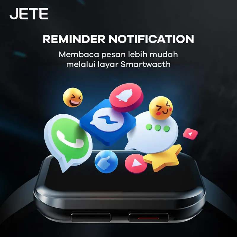 Smartwatch Jete AM1 Band Jam Tangan Pintar Norton Bali Smartphone 1