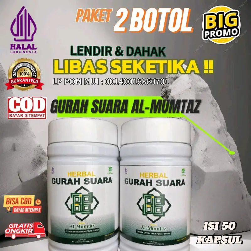 Gurah Herbal AL-MUMTAZ Paket 2 Botol Besar Lebih Hemat [bisa COD] 100% Herbal Ekstrak Akar Srigunggu 0
