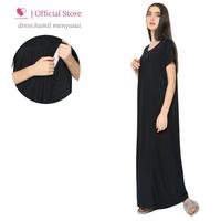 Gambar Dress hamil / baju menyusui Laura Black - Black Stripes dari Baju Hamil Menyusui Happymomma Kota Tangerang Selatan 1 Tokopedia