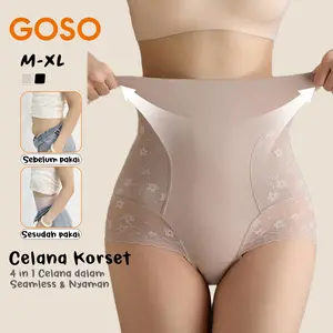 GOSO Korset Celana Seamless cd Antibakteri Kering Kencangkan Perut Angkat Bokong - Wanita Safety Pants Celana Ketat