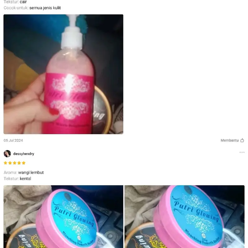 Body Wash Brightening PUTRI GLOWING Netto 500ml Original 1