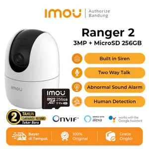 IMOU Ranger 2 3MP + Micro SD Kamera Smart CCTV Wi-Fi 6 Indoor Human Detection Baby Monitor Two-Way Talk Garansi 2 Tahun