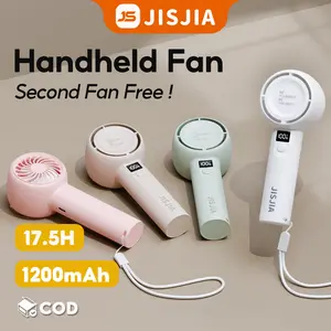 JISJIA A2 kipas angin mini 5-Speed Wind kipas mini light weight Kipas Genggam Portabel Karakter