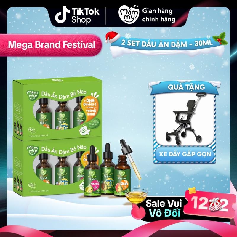  Combo 2 Set 3 Dầu Ăn Dặm MĂMMY  Cá Hồi Hạt Lanh Olive Óc Chó Bơ Gấc  Bổ Sung DHA Omega Giúp Cho Bé Từ 6 Tháng Phát Triển Trí Não Chai 30ml  XDGG  