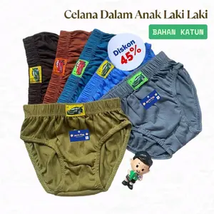 Isi 12 Pcs Celana Dalam Anak Laki-Laki Alvia Kids Bahan Katun Lembut Nyaman CD Anak Cowo Alvia Kids Fashion