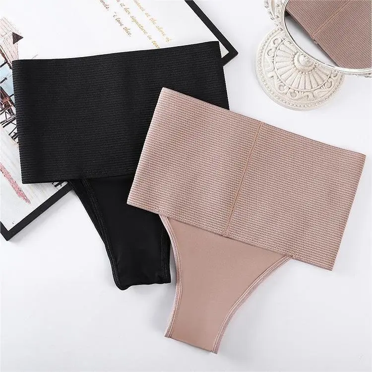 Women's high-waisted slim-fitting tummy-controlling briefs, body-shaping pants, postpartum tummy-controlling pants, enhanced butt-lifting and tummy-controlling underwear, soft and comfortable