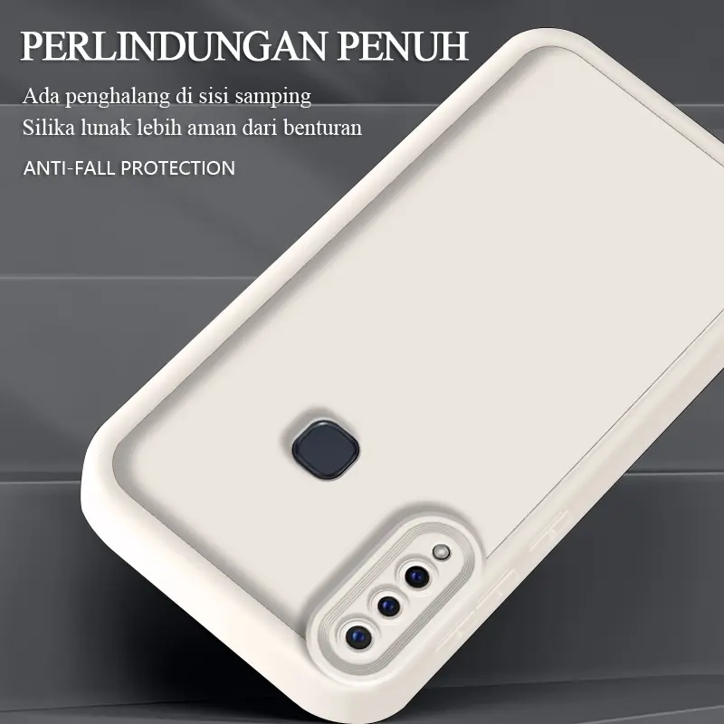 Casing hp vivoZ5X/Z1PRO Tahan jatuh Sangat tipis Warna solid Sederhana Baru laki-laki case 3